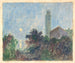 Paisaje con una iglesia - Dezider Czader — vista de la obra