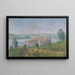 Marine Landscape Painting - Dezider Czader — framed artwork on a wall