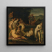 Diane y Acteón - Giovanni Balducci — cuadro enmarcado en la pared