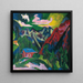 Die Klosterser Berge - Ernst Ludwig Kirchner — cuadro enmarcado en la pared