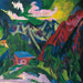 Die Klosterser Berge - Ernst Ludwig Kirchner — vista de la obra