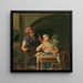 Die welke Rosenknopse - Rosalia Amon — cuadro enmarcado en la pared