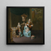 Diederik Baron van Leyden van Vlaardingen 1695-1764, alcalde de Leiden con su esposa Sophia Dina de Rovere y sus hijos Pieter Jan y Adriaan Pompejus - Willem van Mieris — cuadro enmarcado en la pared