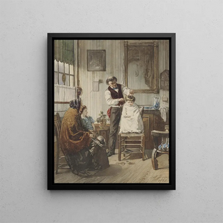 Diederik Franciscus Jamin - Kind bij de kapper.webp