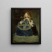 Infante Margaret Teresa in a blue dress - Diego Velázquez — framed artwork on a wall