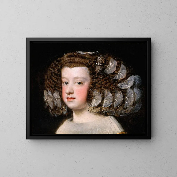 Margarita Teresa d'Espagne - Diego Velázquez — framed artwork on a wall