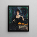 Retrato de mujer sentada - Dietrich Wilhelm Alberts — cuadro enmarcado en la pared