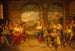 Un saltarello dansé dans une osteria romaine - Dietrich Wilhelm Lindau — artwork view