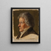 Retrato de Thorvaldsen - Dietrich Wilhelm Lindau — cuadro enmarcado en la pared