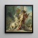 Diomède devorado por caballos - Gustave Moreau — cuadro enmarcado en la pared