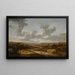 Gran paisaje fluvial - Dionijs Verburgh — cuadro enmarcado en la pared
