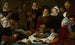 Compañía a la mesa - Dirck Barendsz — vista de la obra