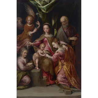 Dirck de Quade van Ravesteyn - The Mystic Marriage of Saint Catherine of Alexandria.webp
