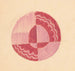 Divers petits croquis pour dessus de table incrustés Design avec motif circulaire rouge et rose - Winold Reiss — artwork view