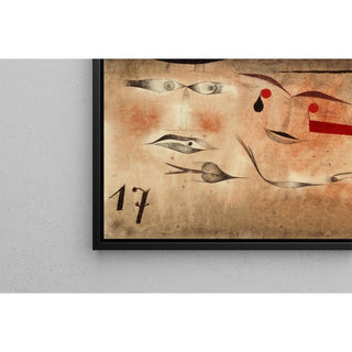 Dix-sept, Fou - Paul Klee | Reproduction Tableau Décoration murale affiche copie