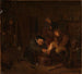 Doctor vendando la pierna de un hombre - Egbert Van Heemskerck — vista de la obra