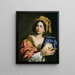Una Sibila - Domenichino — cuadro enmarcado en la pared