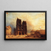 Vista del atrio de Notre-Dame - Domenico Ferri — cuadro enmarcado en la pared