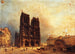 Vista del atrio de Notre-Dame - Domenico Ferri — vista de la obra
