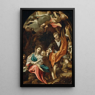 Domenico Fetti - The Rest on the Flight into Egypt.webp