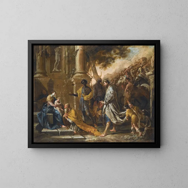 Adoration of the Magi - Domenico Gargiulo — framed artwork on a wall