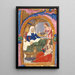 The Birth of the Virgin in an initial H - Domenico Ghirlandaio — framed artwork on a wall