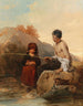 Los jóvenes pescadores - Domenico Induno — vista de la obra