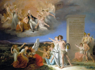 Allégorie de las virtudes del príncipe regente D. João - Domingos Sequeira — vista de la obra