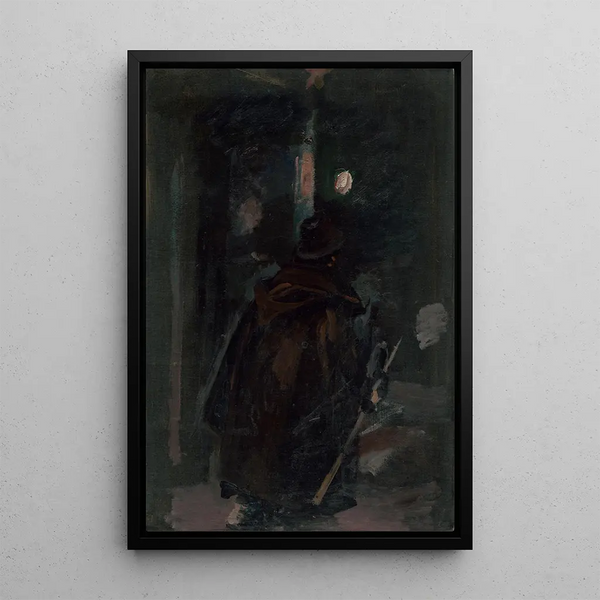 Garde de nuit - Dominik Skutecký — framed artwork on a wall