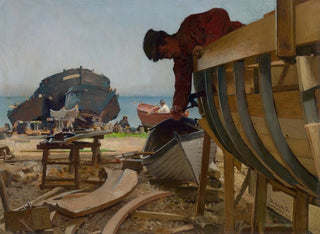 de la construcción naval en Capo d'Istria - Dominik Skutecký — vista de la obra