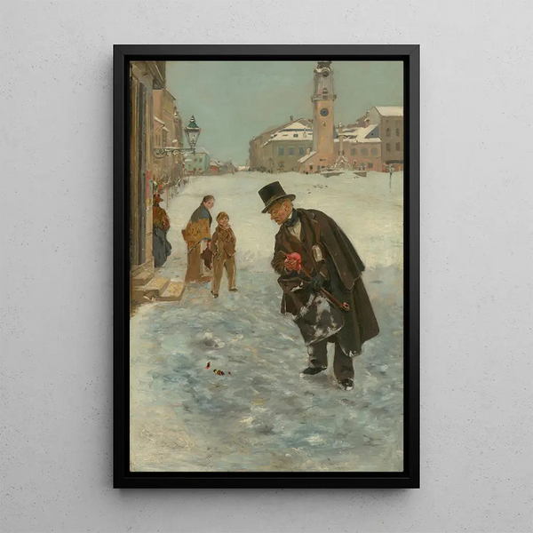 Il est facile de rire des autres - Dominik Skutecký — framed artwork on a wall