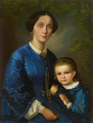 Dominik Weber - Artists Wife with her Small Daughter.webp