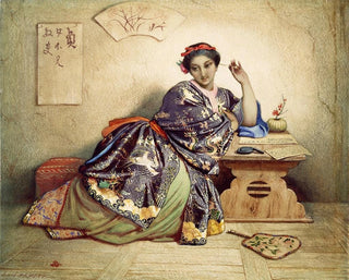 Una niña china - Dominique Louis Papety — vista de la obra