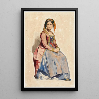 Dominique Louis Papety - Seated Italian Woman.webp