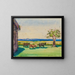 Landscape of Brittany - Donald Shaw MacLaughlan — framed artwork on a wall
