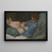 a sleeping boy holding an apple - Donato Creti — framed artwork on a wall