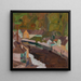 Dorf am Fluss II - Egon Schiele — framed artwork on a wall