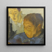 doble retrato - Alexandre Jacovleff — cuadro enmarcado en la pared