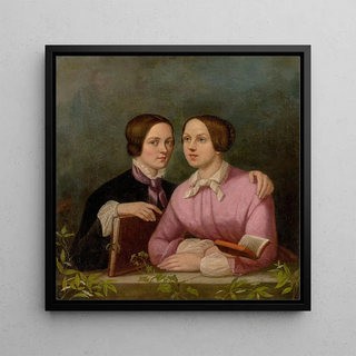 Double portrait des nièces Bardua - Caroline Bardua