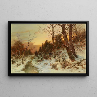 Dsir Thomassin - Woodworkers In A Winter Woodland.webp