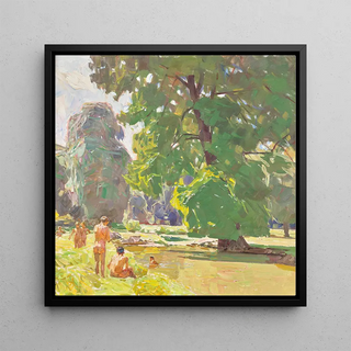 Carl Moll - Aus dem Wiener Prater II Sommertag.webp