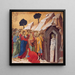 La resurrección de Lázaro - Duccio di Buoninsegna — cuadro enmarcado en la pared