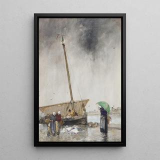 Dudley Hardy - On The Quay Etaples France.webp