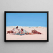 Merchants in the Desert - Dudley Hardy — framed artwork on a wall