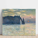 Reproduction of the painting Étretat sunset by Claude Monet
