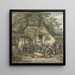 Ebullición del cerdo - Adriaen van Ostade — cuadro enmarcado en la pared