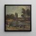 Ecluse de Flatford - John Constable — cuadro enmarcado en la pared