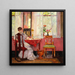 Escritura - Gari Melchers — cuadro enmarcado en la pared