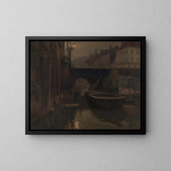 View of the Vleeshuisbrug in Ghent - Edgar Bytebier — framed artwork on a wall