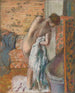 Después del baño mujer secándose - Edgar Degas — vista de la obra